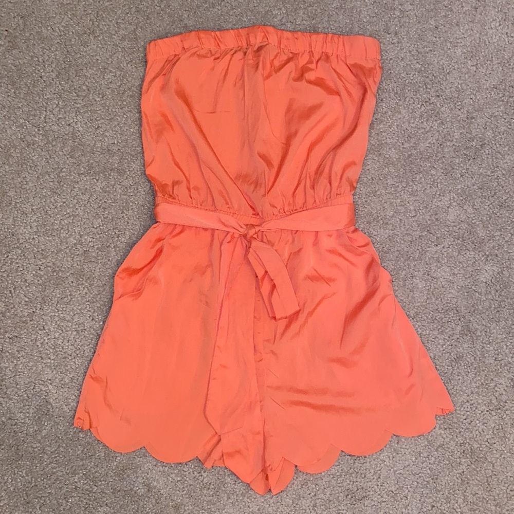 LA Hearts Scallop Romper